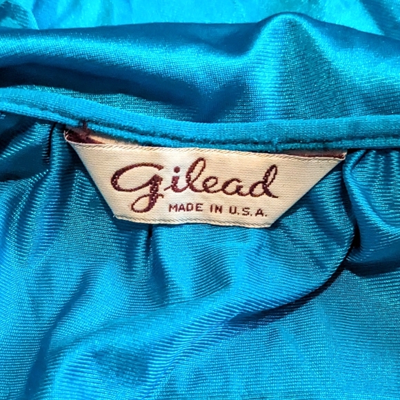 🌟Last Chance😁Vintage Teal Long Nightgown - Picture 4 of 11